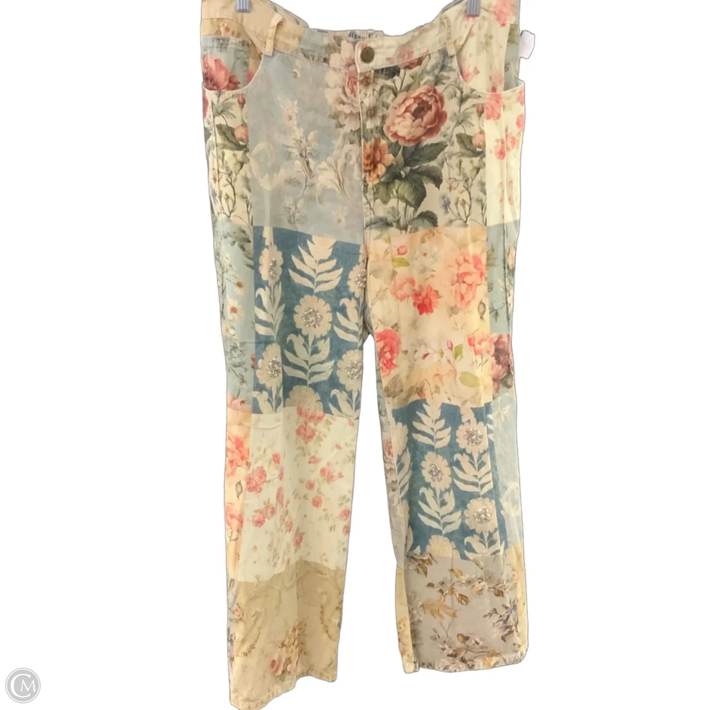 Jeans Wide Leg By A Rare Bird In Cream, Size: M