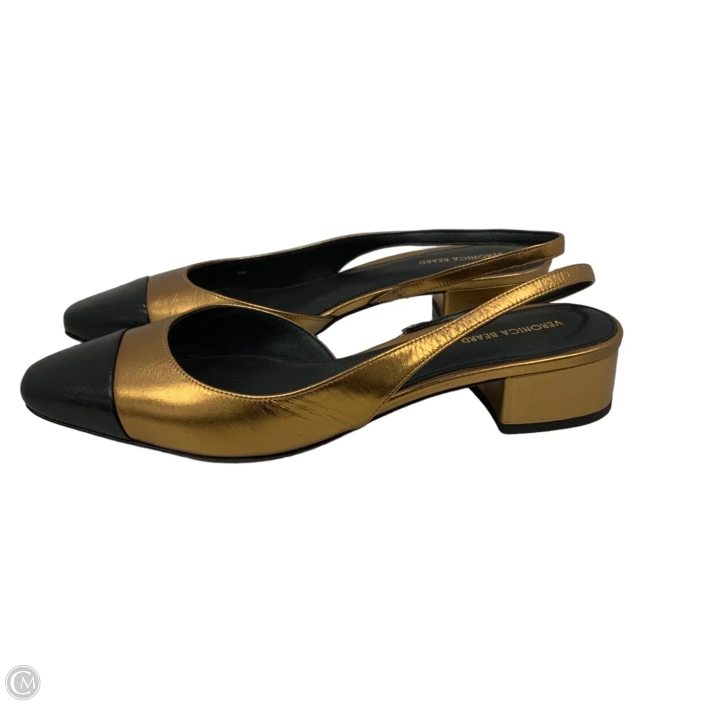Shoes Heels Kitten By Veronica Beard In Bronze, Size: 9