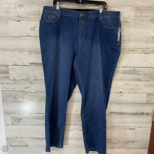 Jeans Straight By Cj Banks In Blue Denim, Size: 22