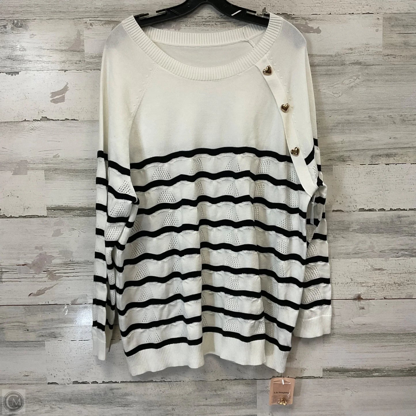 Sweater By BLOOMCHIC In White, Size: Xl