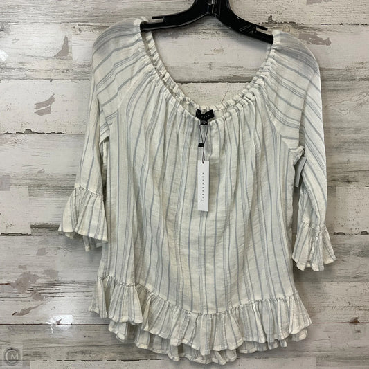 Top 3/4 Sleeve By Sanctuary In Cream, Size: M