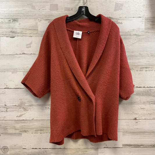 Sweater Cardigan By Cabi In Orange, Size: Xs