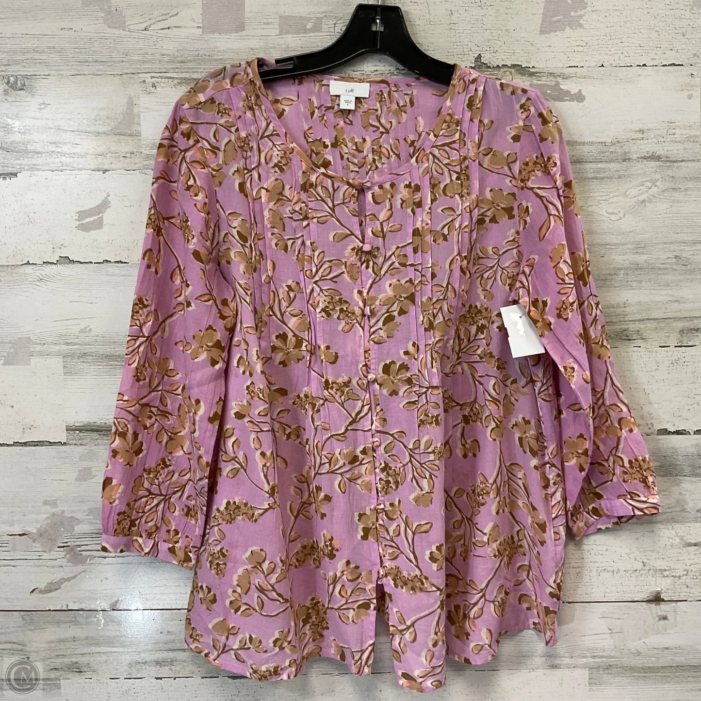 Top Long Sleeve By J. Jill In Pink, Size: S