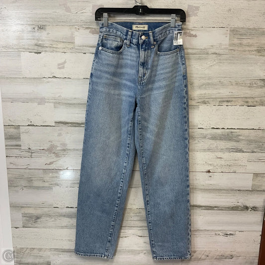 Jeans Straight By Madewell In Blue Denim, Size: 00