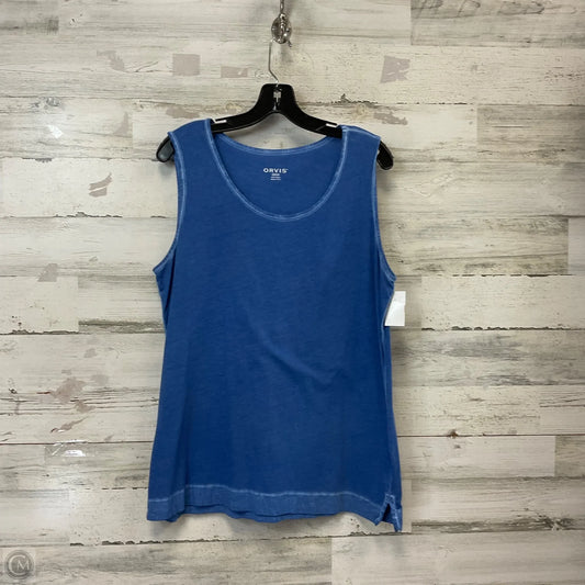 Top Sleeveless By Orvis In Blue, Size: M