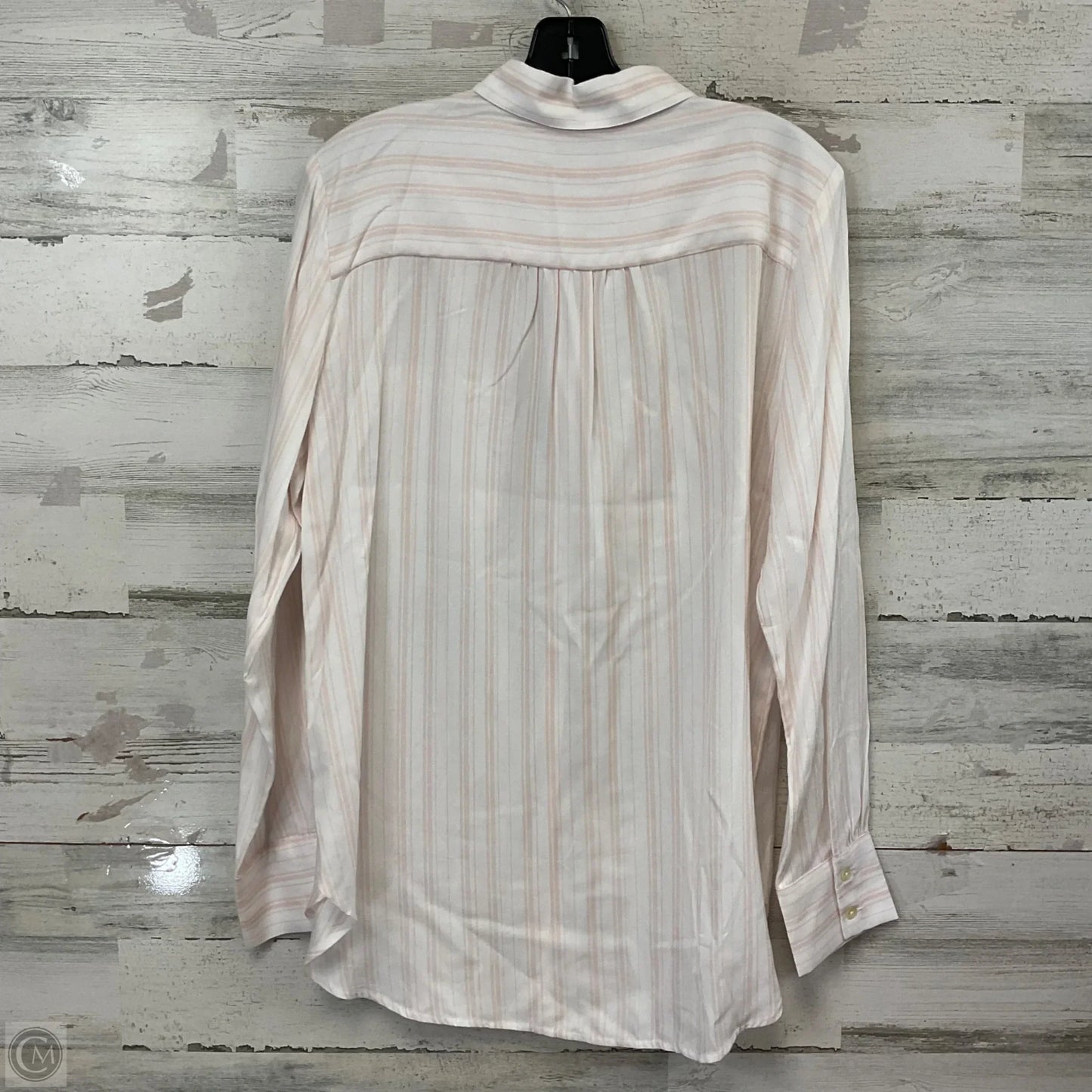 Blouse Long Sleeve By Loft In Peach, Size: M