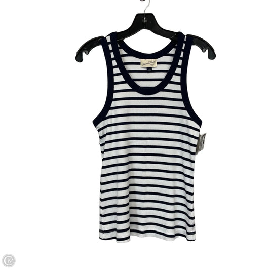 Top Sleeveless Basic By Universal Thread In Blue & White, Size: L