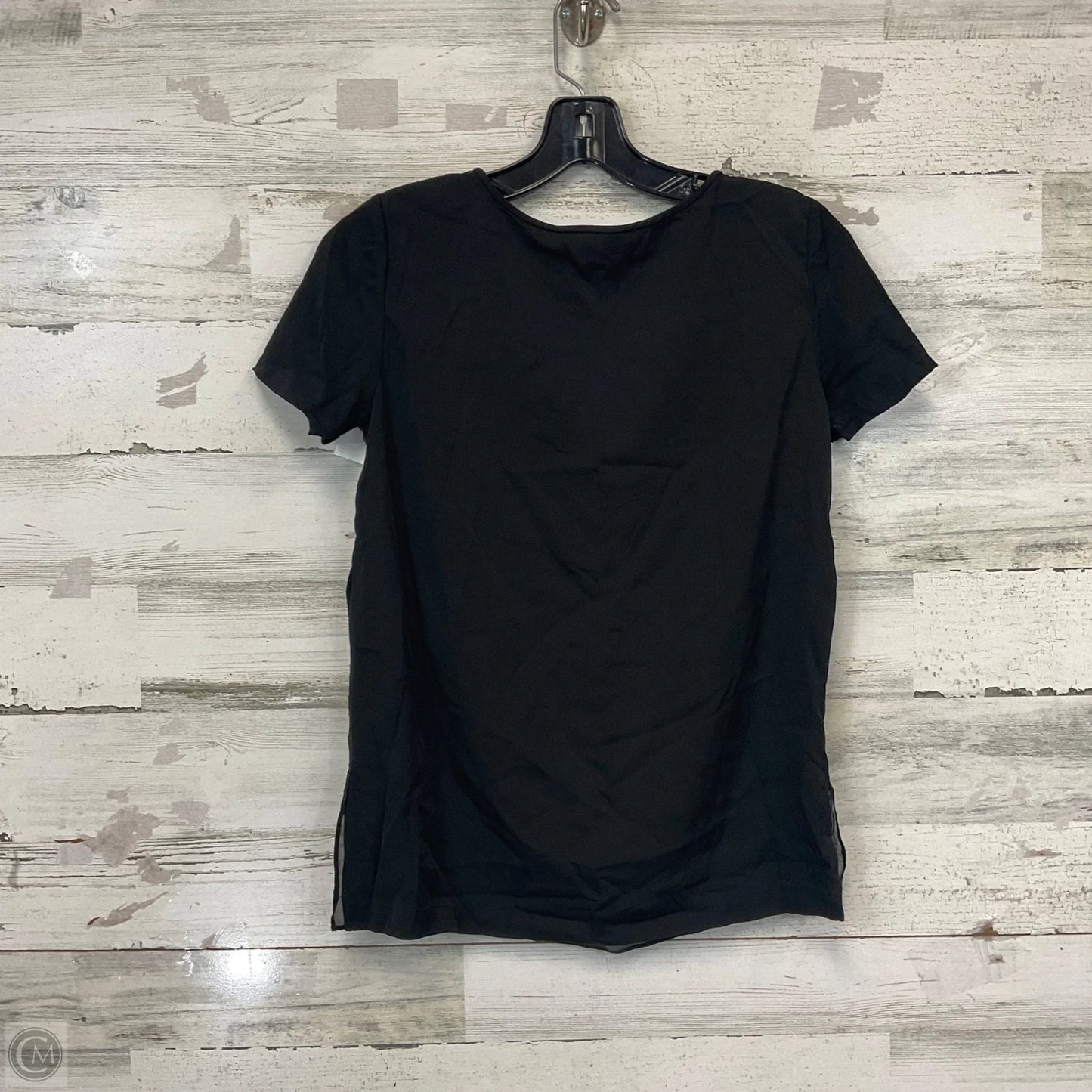 Top Short Sleeve Designer By Diane Von Furstenberg In Black, Size: Xs