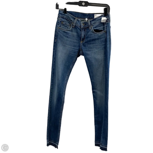 Jeans Skinny By Rag & Bones Jeans In Blue Denim, Size: 00