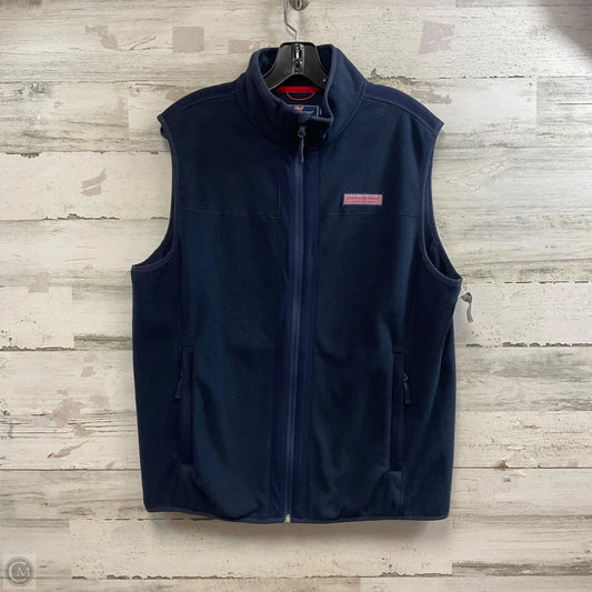 Vest Fleece By Vineyard Vines In Blue, Size: M