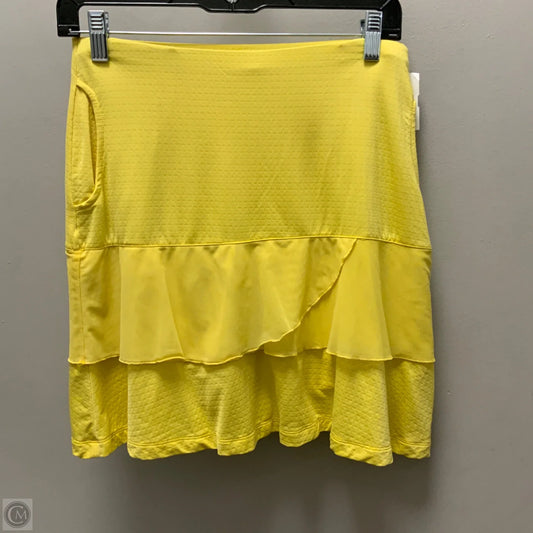 Athletic Skort By Bette And Court In Yellow, Size: Large