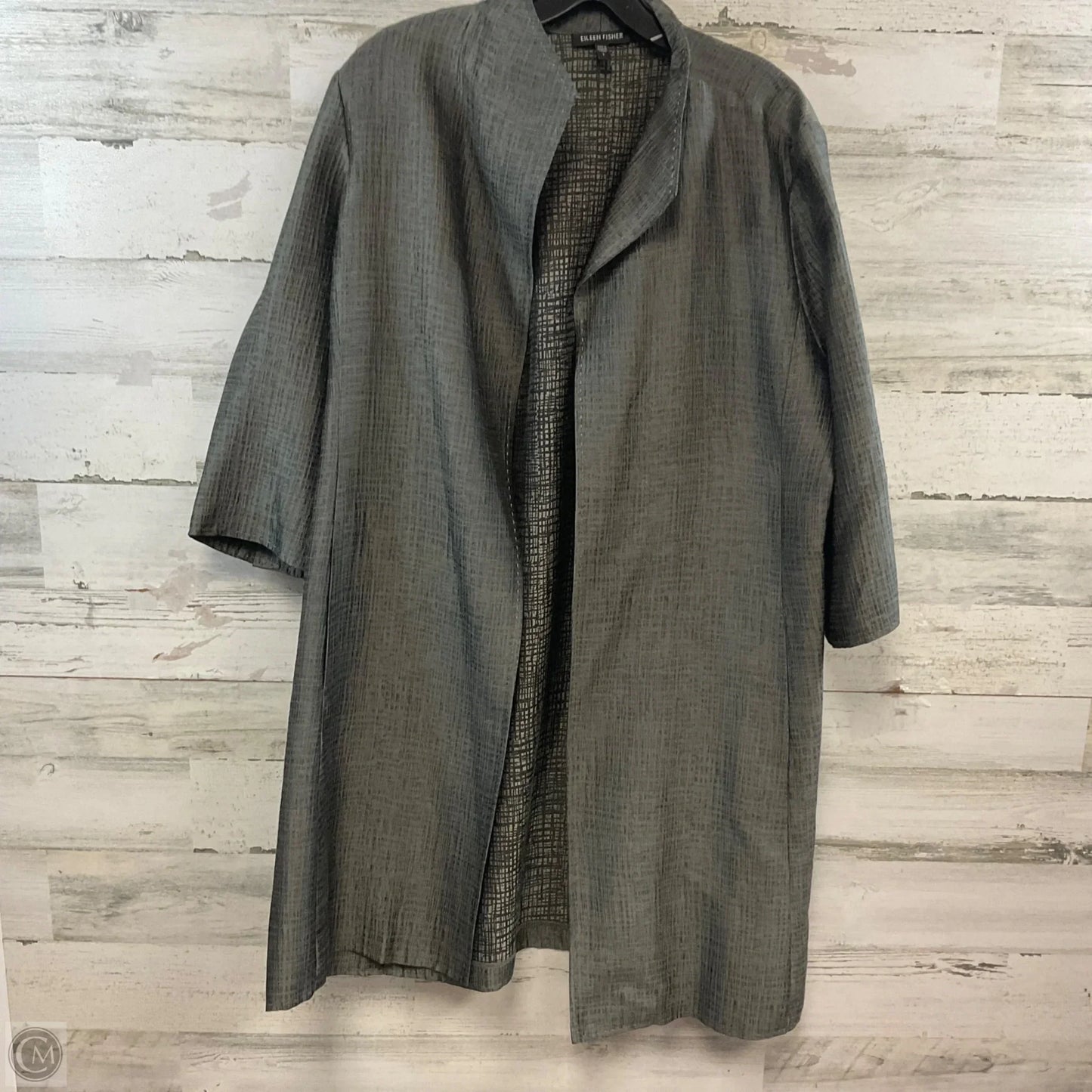 Jacket Other By Eileen Fisher In Green, Size: L