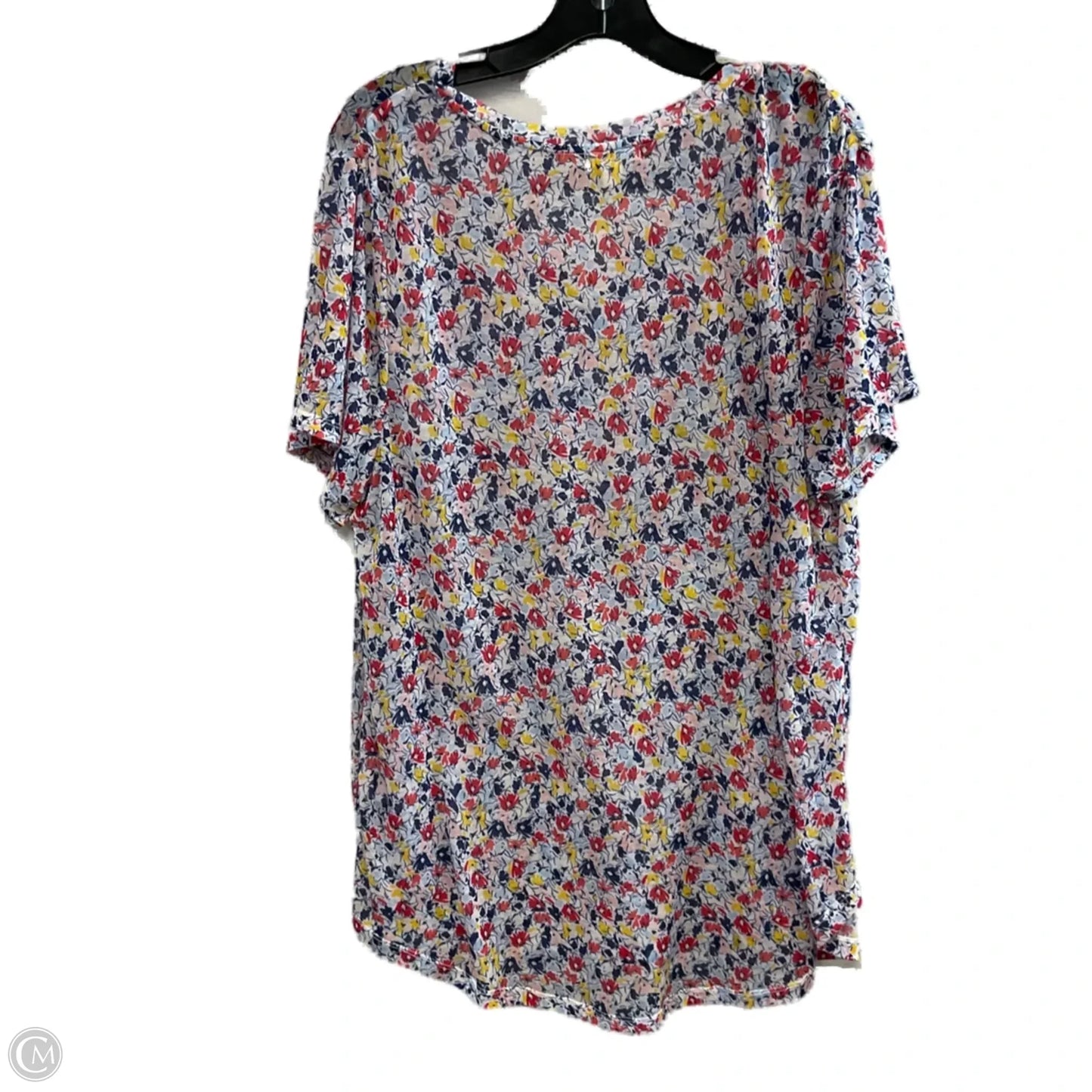 Top Short Sleeve Basic By Style And Company In Blue, Size: 2x