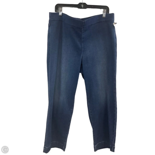 Jeans Wide Leg By Not Your Daughters Jeans In Blue Denim, Size: Xl