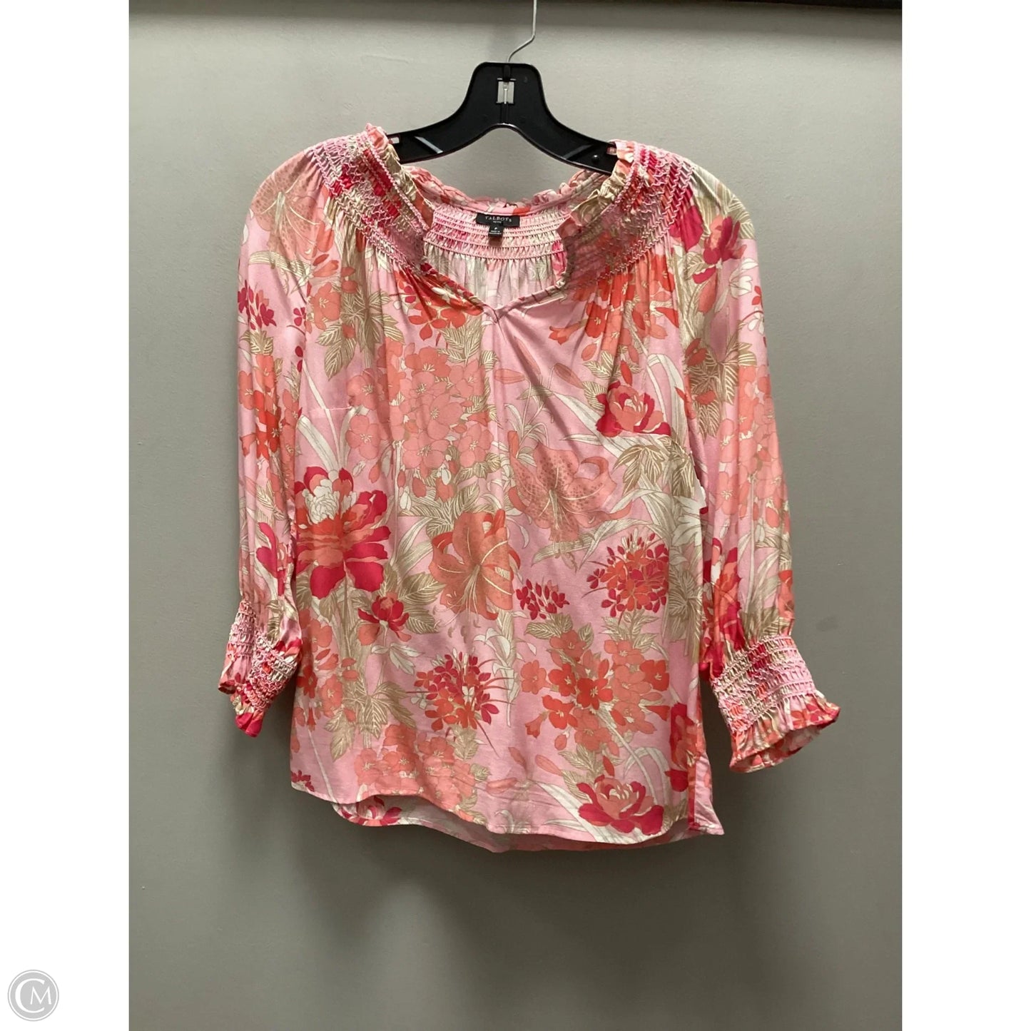 Top 3/4 Sleeve By Talbots In Pink, Size: Xsp