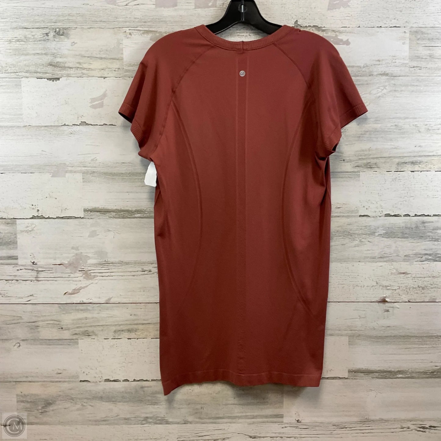 Athletic Top Short Sleeve By Cme In Brown, Size: Xl