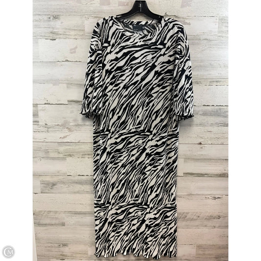 Dress Casual Midi By Asos In Black & White, Size: M