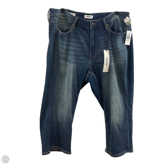 Capris By Vigoss In Blue Denim, Size: 18