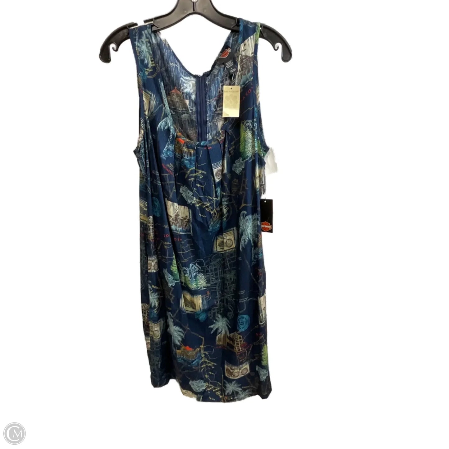 Dress Casual Short By Harley Davidson In Blue, Size: L