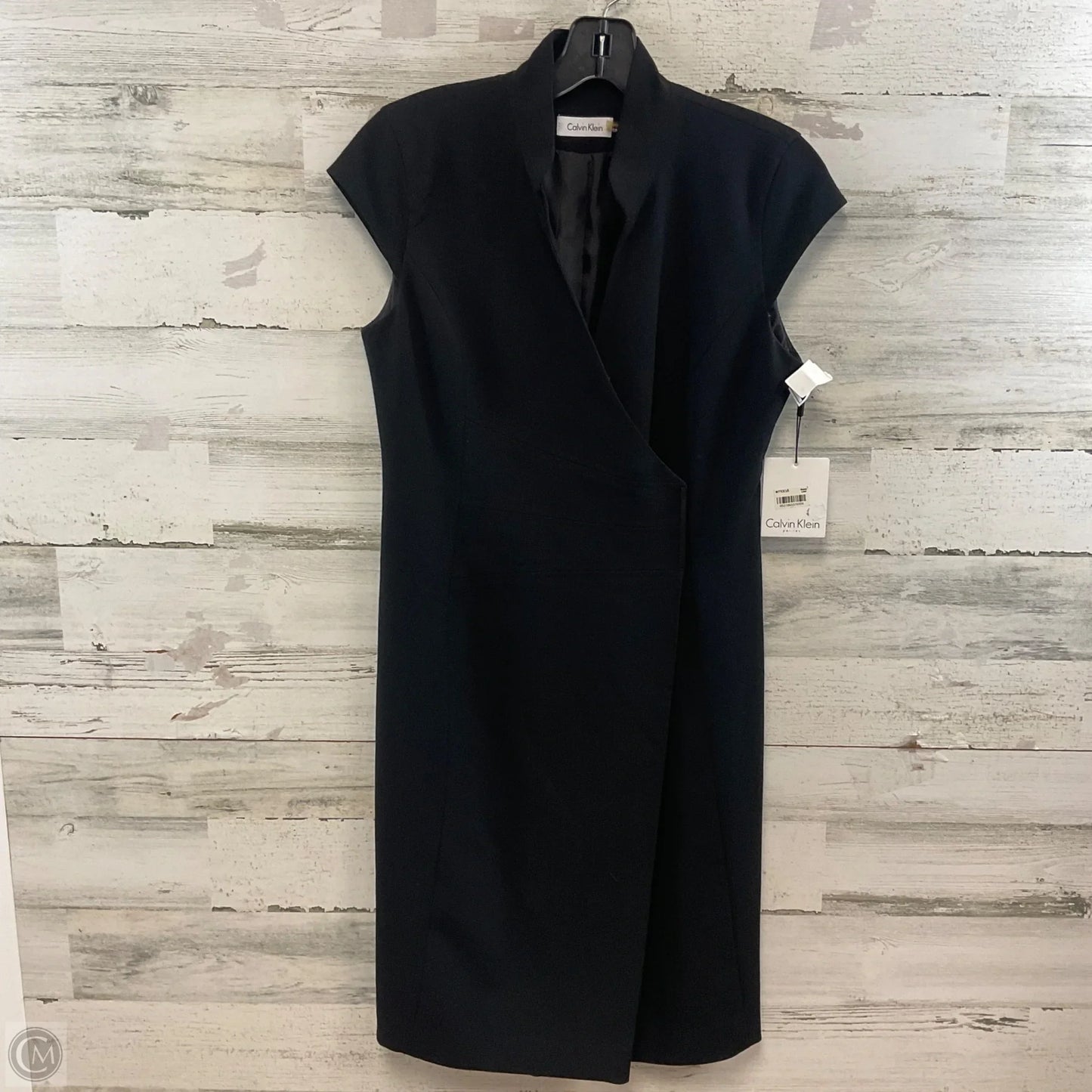 Dress Work By Calvin Klein In Black, Size: Sp