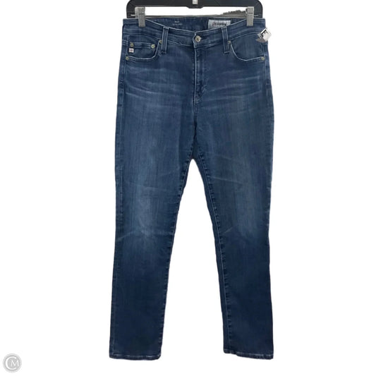 Jeans Straight By Adriano Goldschmied In Blue Denim, Size: 10