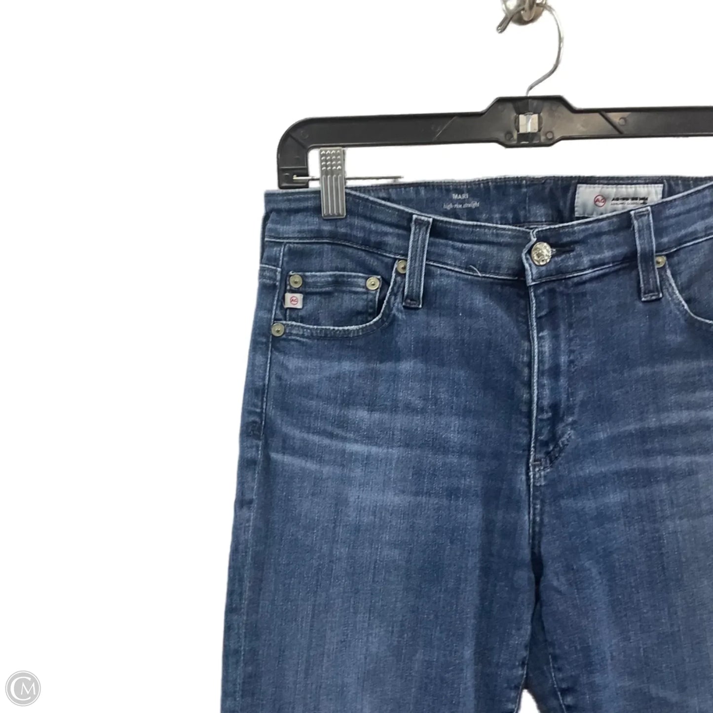 Jeans Straight By Adriano Goldschmied In Blue Denim, Size: 10