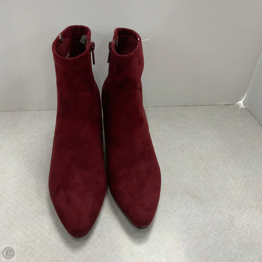 Boots Ankle Heels By Impo In Red, Size: 8.5