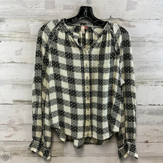 Top Long Sleeve By Pilcro In Black, Size: S