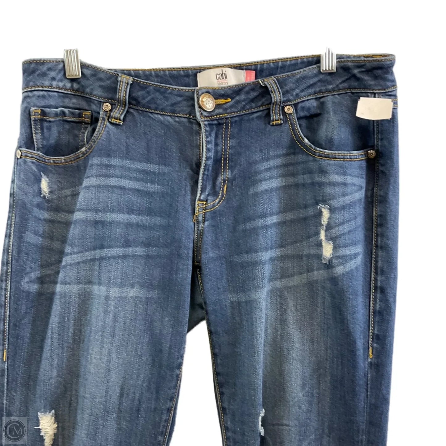 Jeans Boyfriend By Cabi In Blue Denim, Size: 8