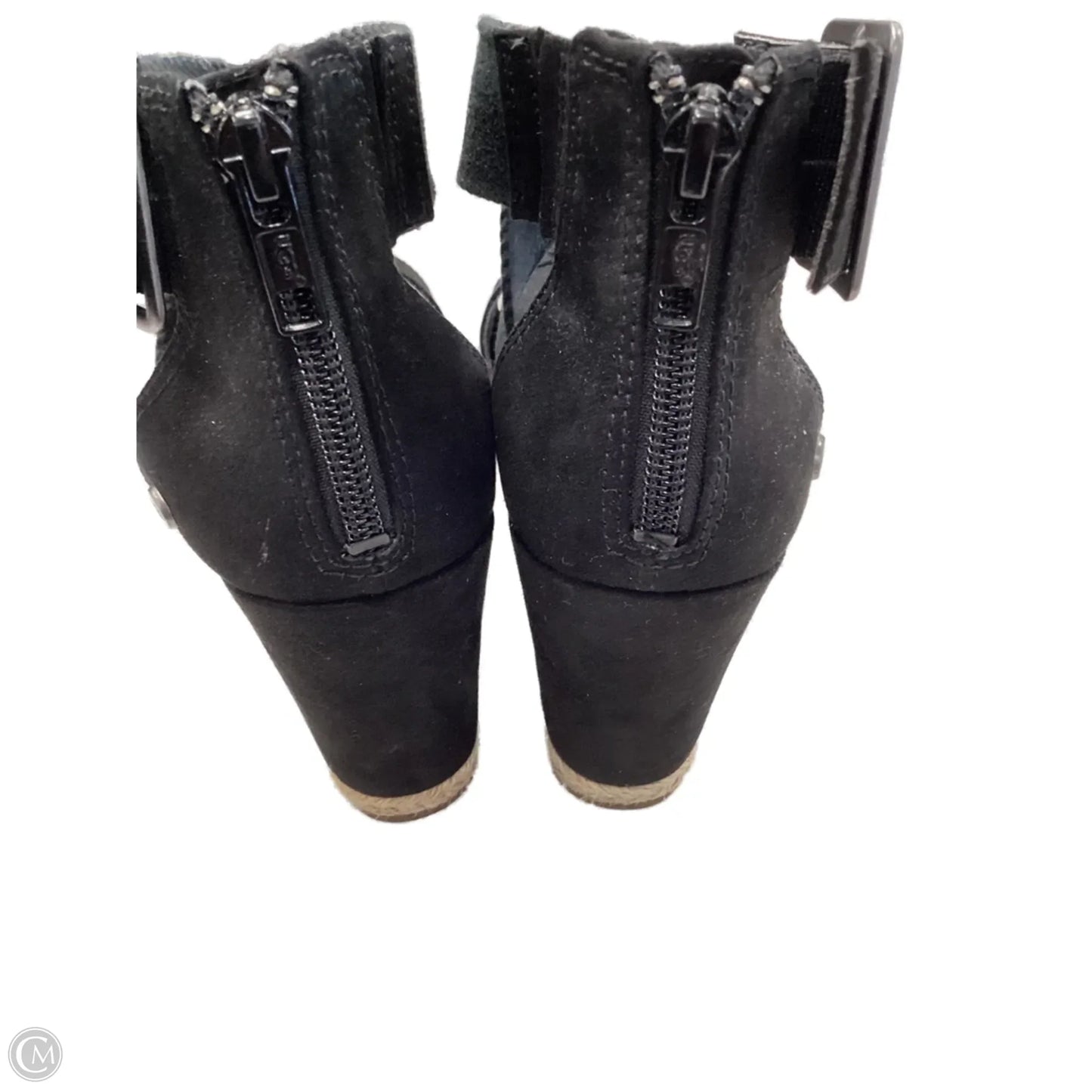 Sandals Designer By Ugg In Black, Size: 7