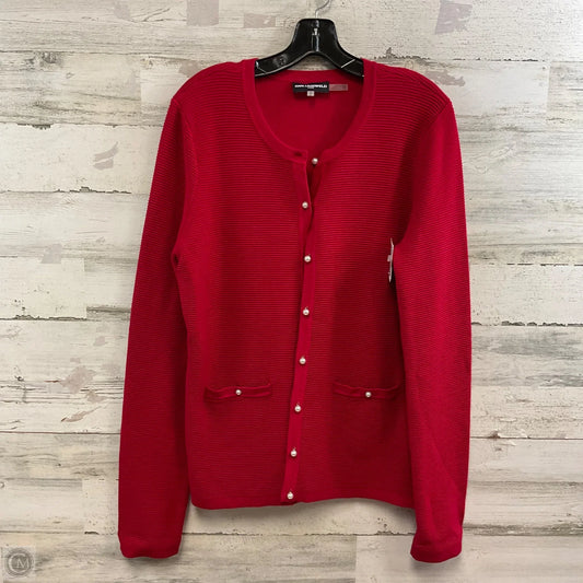 Cardigan By Karl Lagerfeld In Red, Size: M