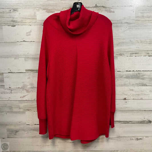 Sweater By Cyrus Knits In Red, Size: 1x
