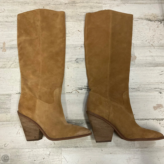 Boots Knee Heels By Sam Edelman In Brown, Size: 10