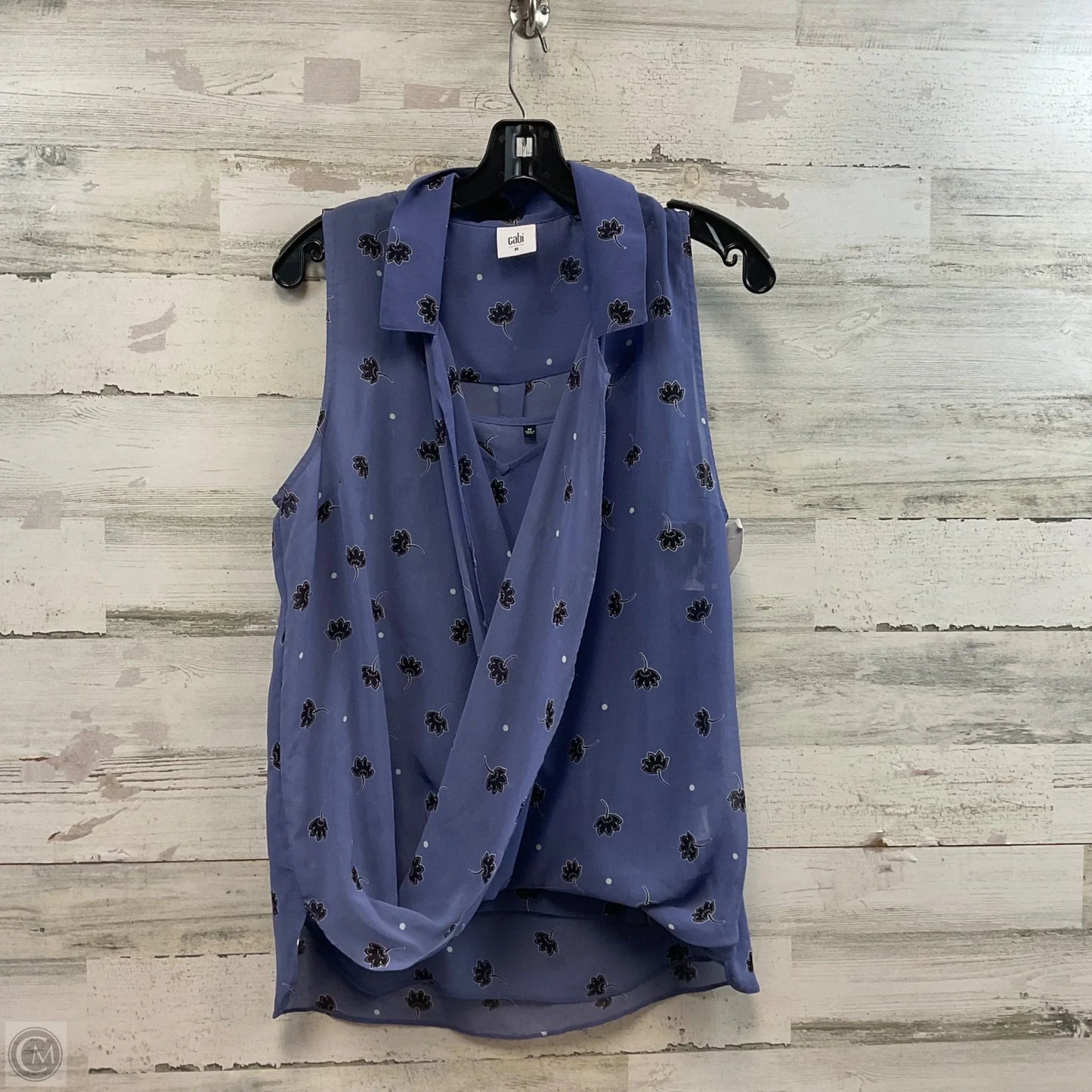 Top 2pc Short Sleeve By Cabi In Blue, Size: M