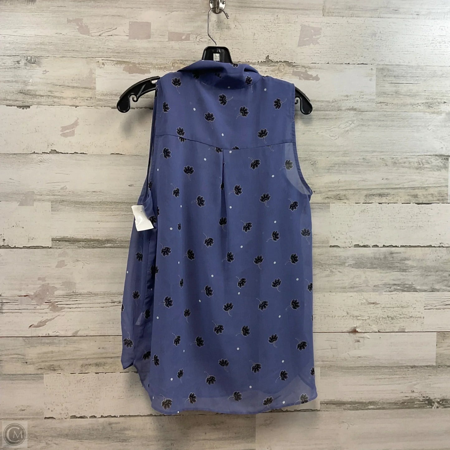 Top 2pc Short Sleeve By Cabi In Blue, Size: M