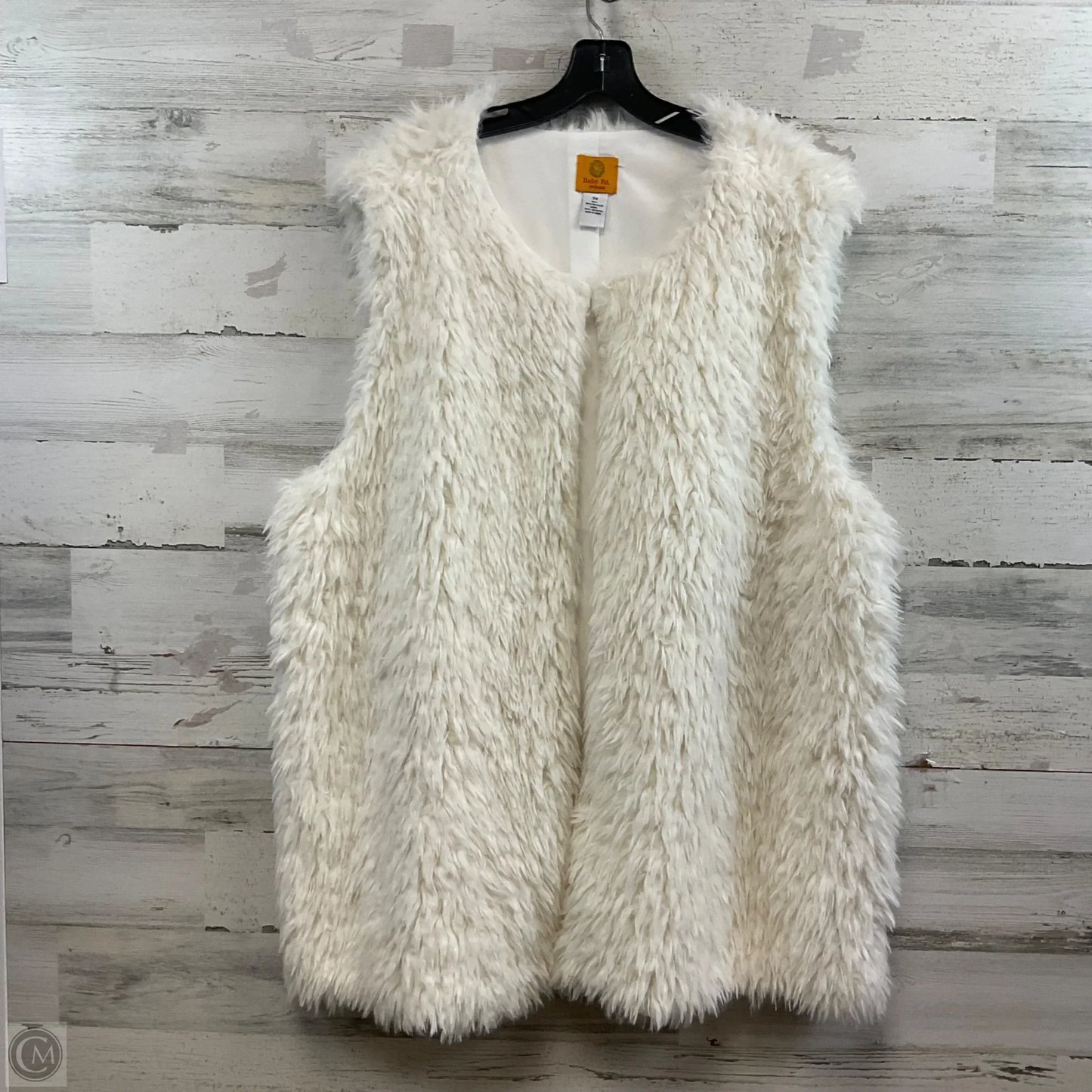 Vest Faux Fur & Sherpa By Ruby Rd In White, Size: 3x