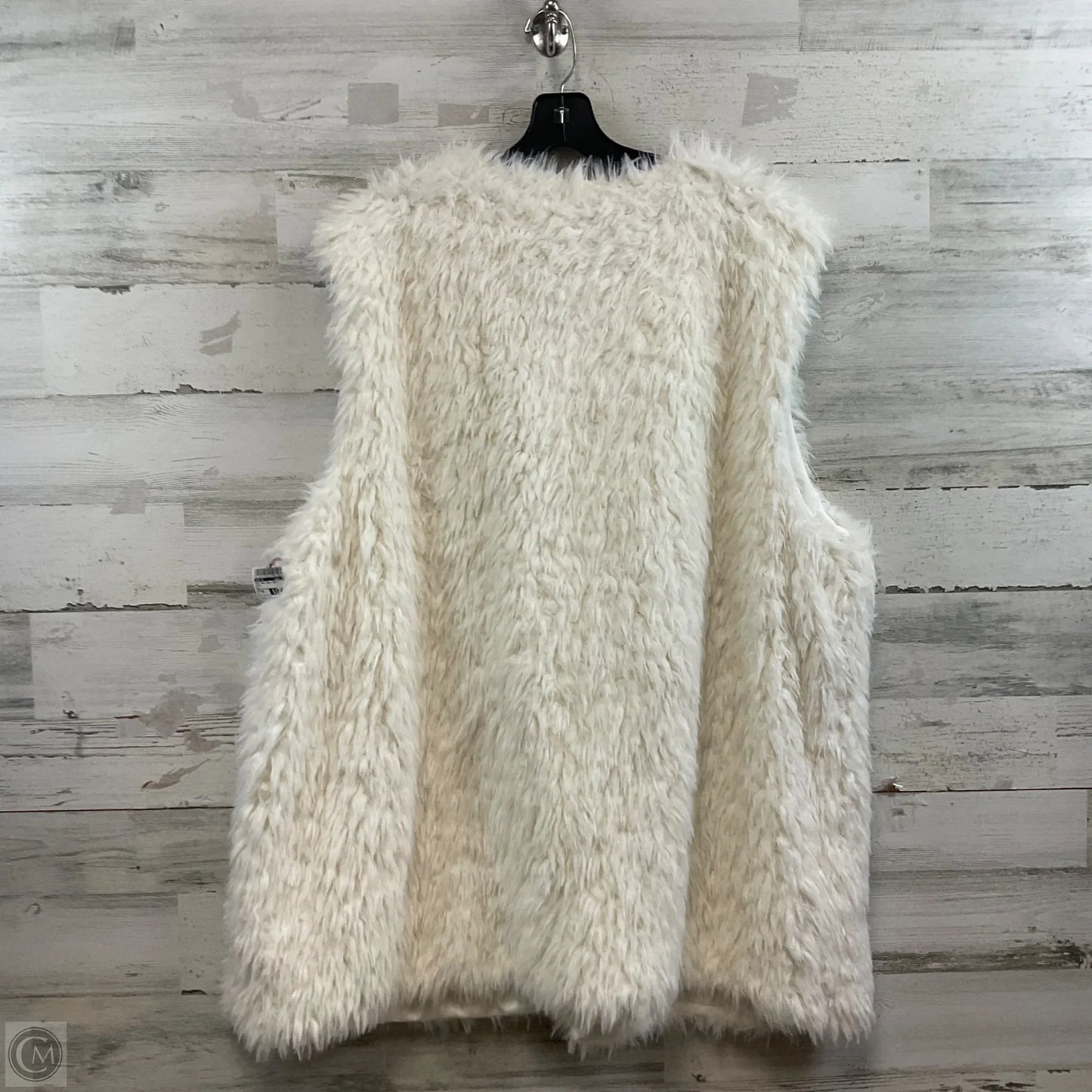 Vest Faux Fur & Sherpa By Ruby Rd In White, Size: 3x