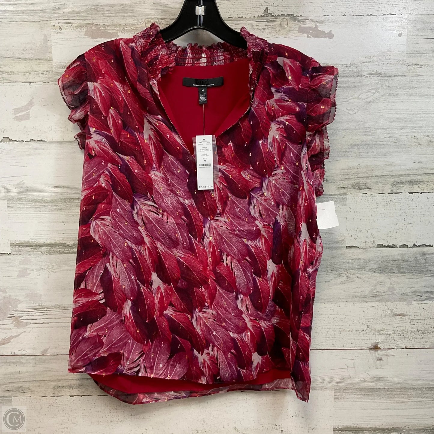 Blouse Sleeveless By White House Black Market In Red, Size: M