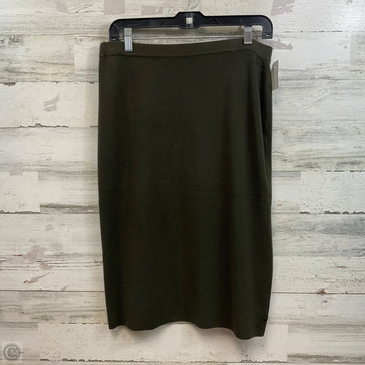 Skirt Mini & Short By Whisper Knit In Green, Size: S
