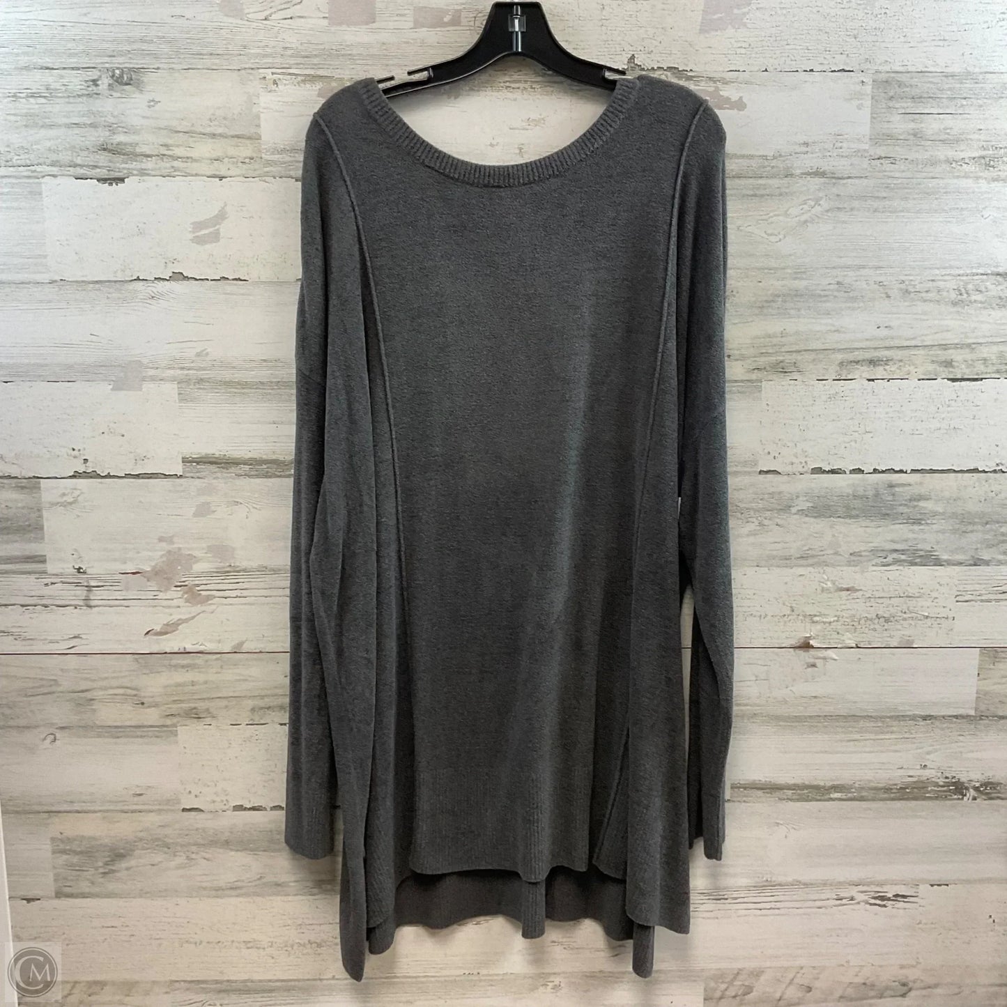 Sweater By Barefoot Dreams In Grey, Size: 3x