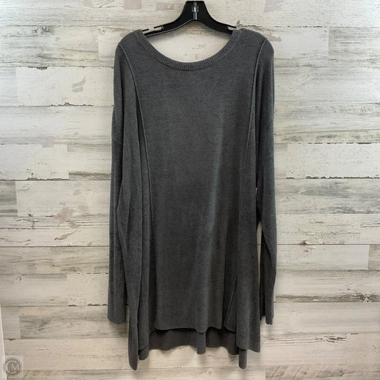 Sweater By Barefoot Dreams In Grey, Size: 3x