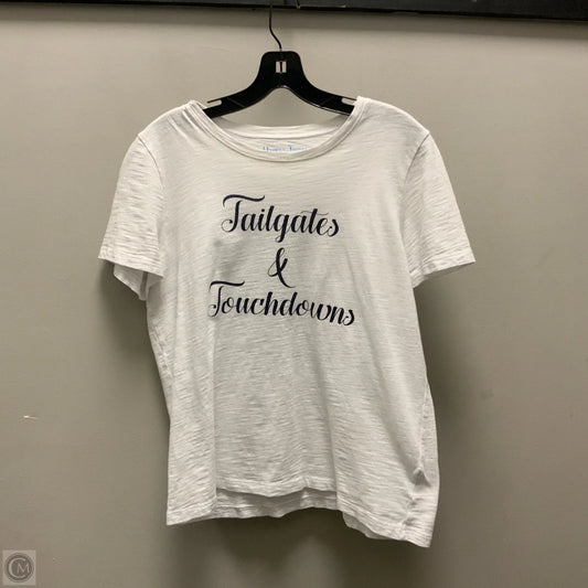 Top Short Sleeve By Draper James In White, Size: M