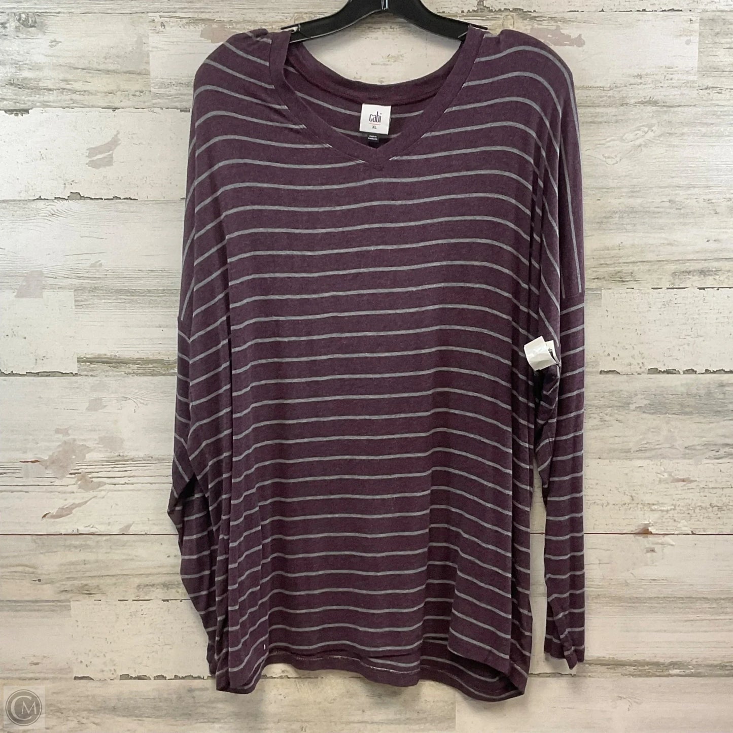 Top Long Sleeve By Cabi In Purple, Size: Xl