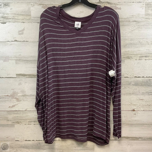 Top Long Sleeve By Cabi In Purple, Size: Xl