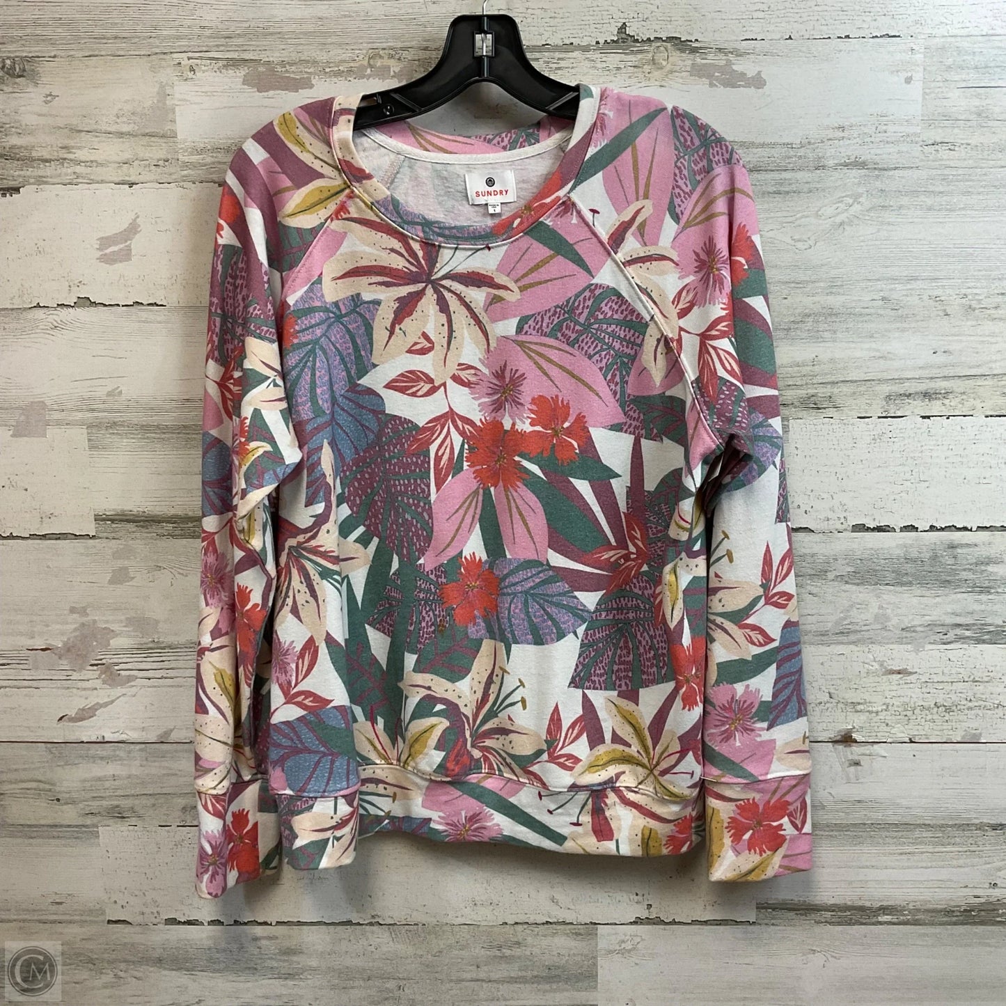 Sweatshirt Crewneck By Sundry In Pink, Size: S