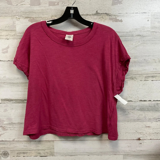 Top Short Sleeve By We The Free In Pink, Size: S