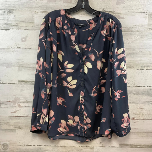 Top Long Sleeve By Zac And Rachel In Grey, Size: 2x