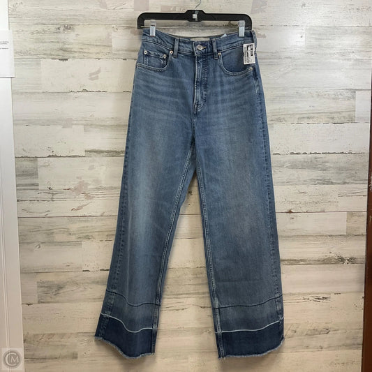 Jeans Wide Leg By Everlane In Blue Denim, Size: 4
