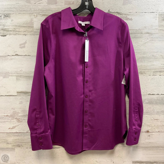 Blouse Long Sleeve By Chicos In Purple, Size: M