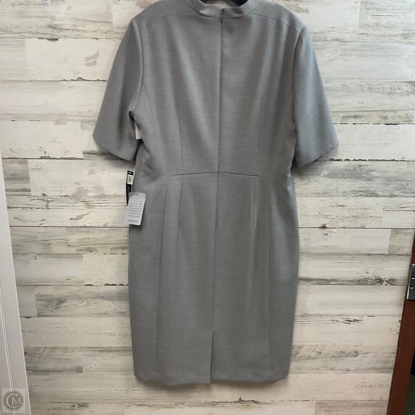 Dress Work By Tahari In Grey, Size: Xl